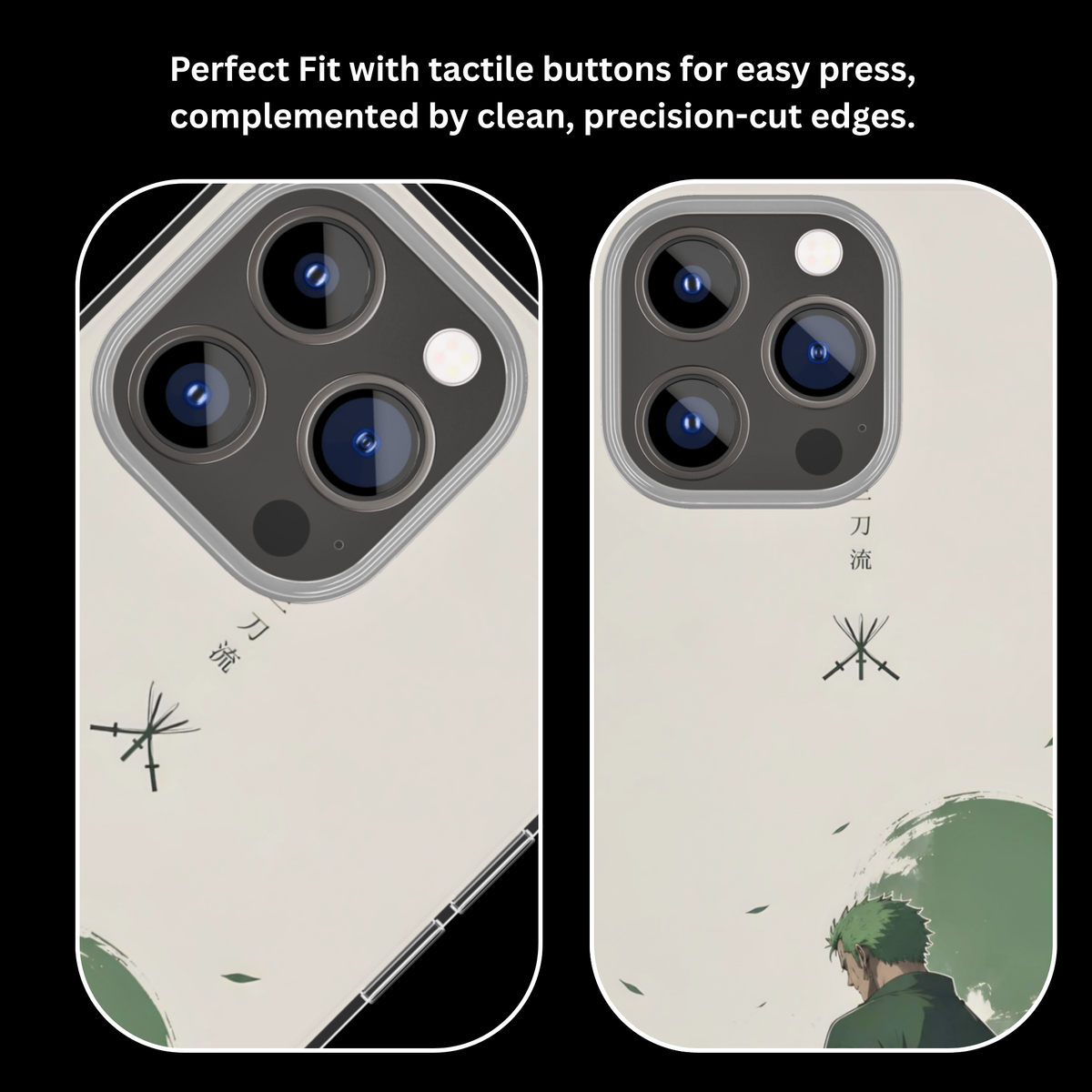 Zoro One Piece Theme Glass Phone Covr