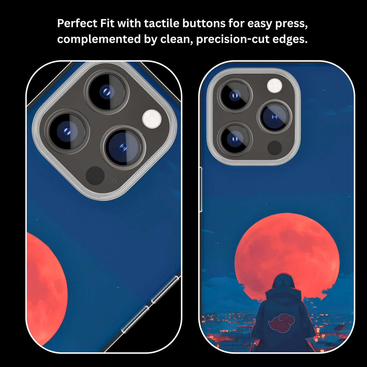 Itachi Uchicha Moon Theme Glass Phone Covr