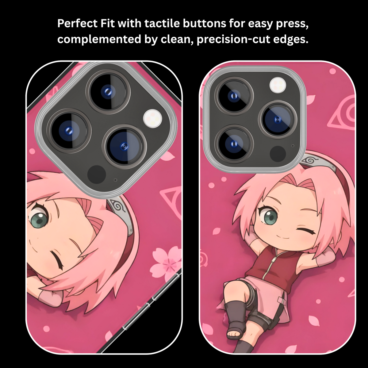 Sakura Chibi Character Theme Glass Phone Covr