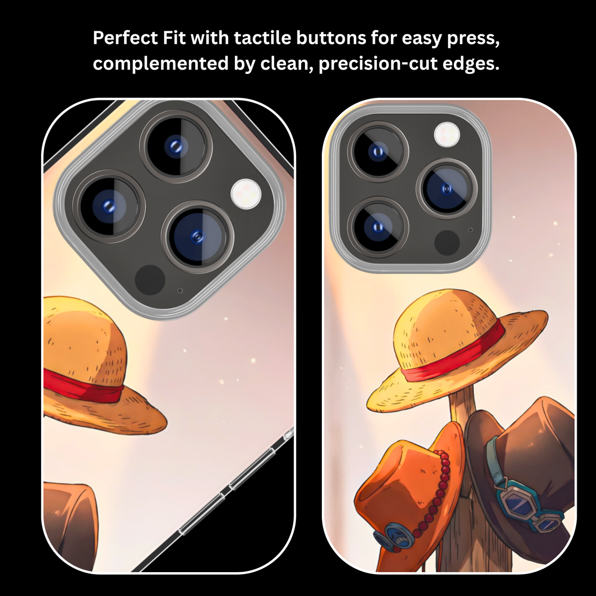 HATS One Piece Theme Glass Phone Covr