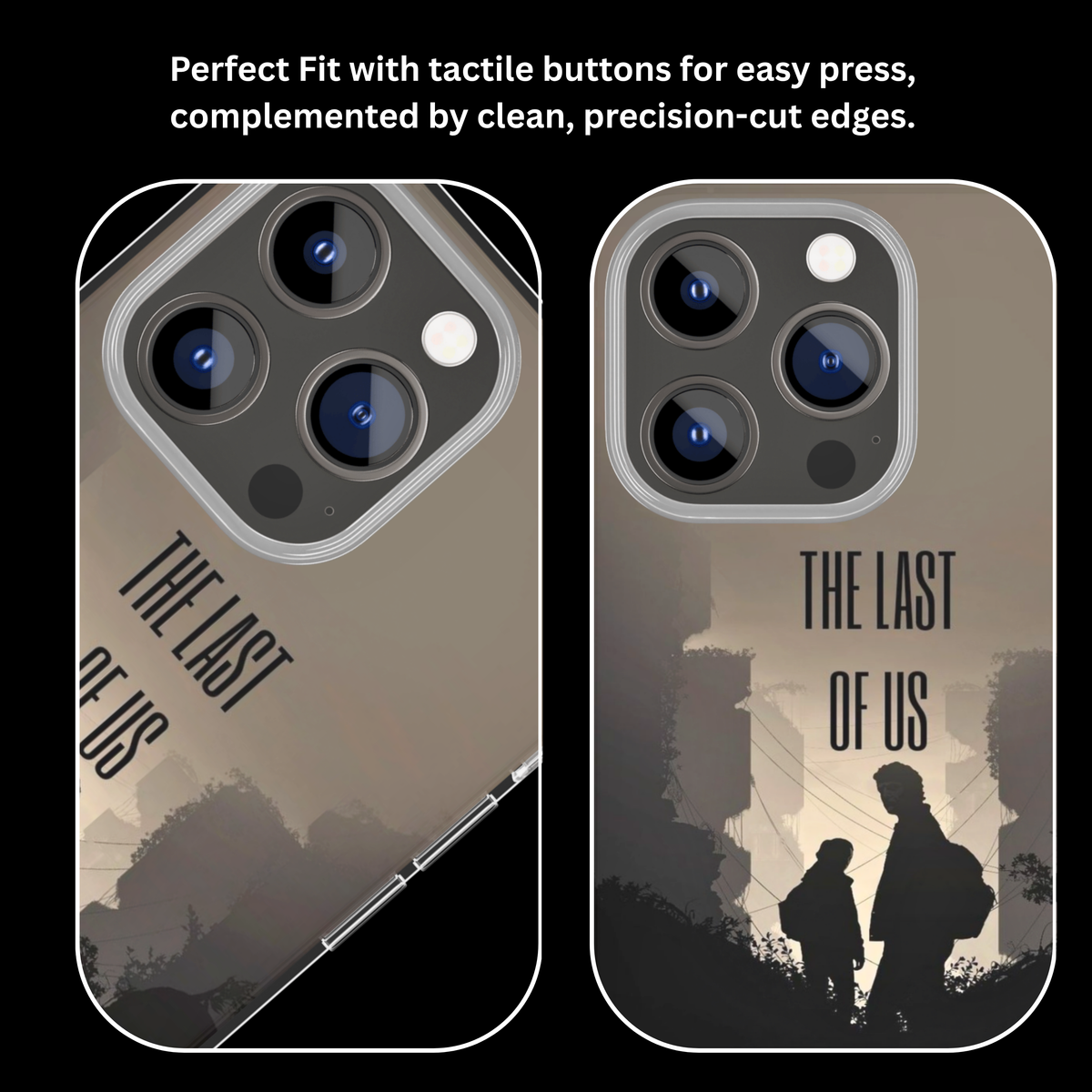 The Last of Us Ellie & Joel Silhouette Gaming Premium Glass Covr