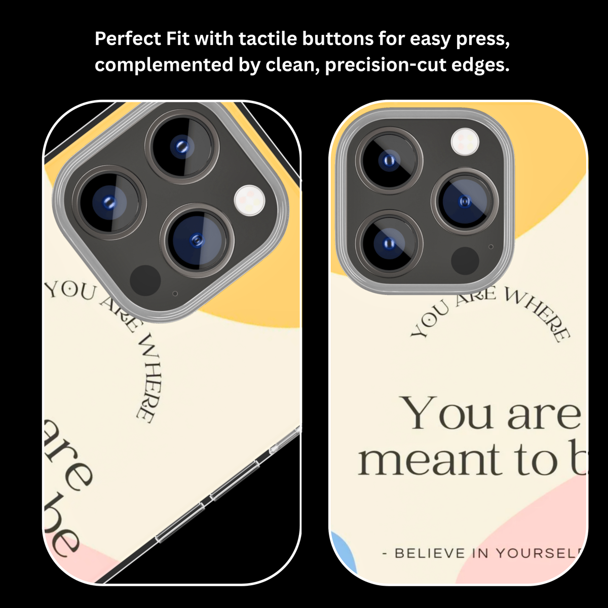 You Are Meant To Be Motivational Aesthetic Premium Glass Covr