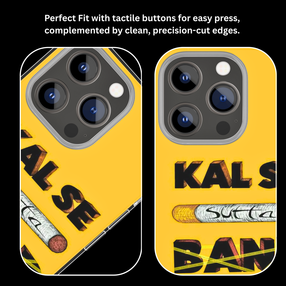 Kal Se Band Funny Anti-Smoking Glass Phone Covr