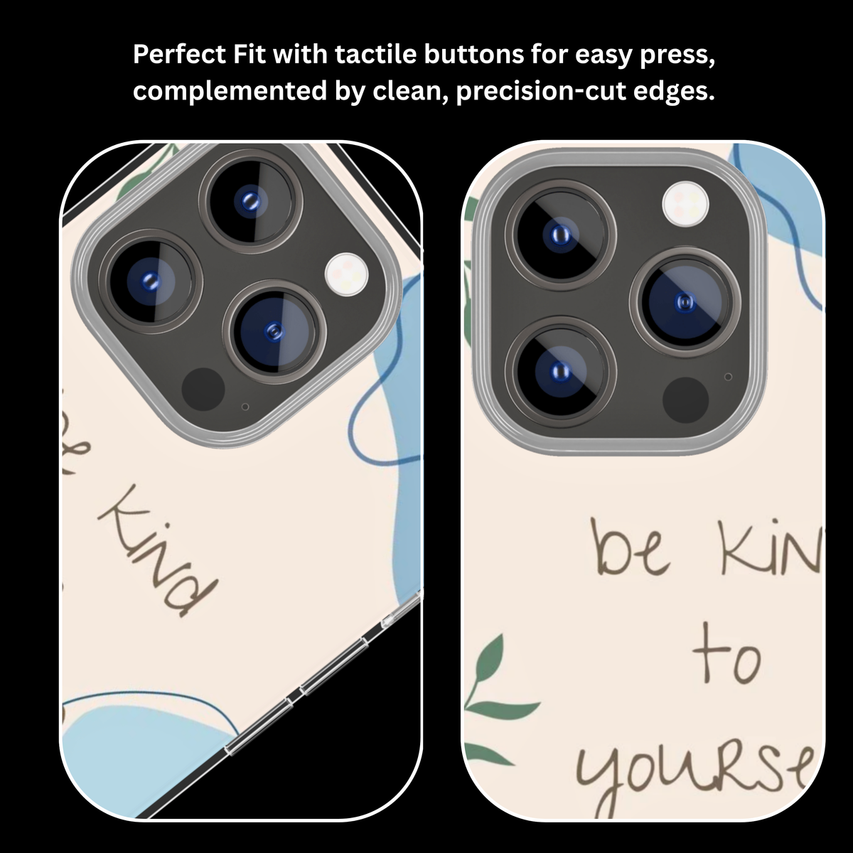 Be Kind To Yourself Minimalist Aesthetic Premium Glass Covr