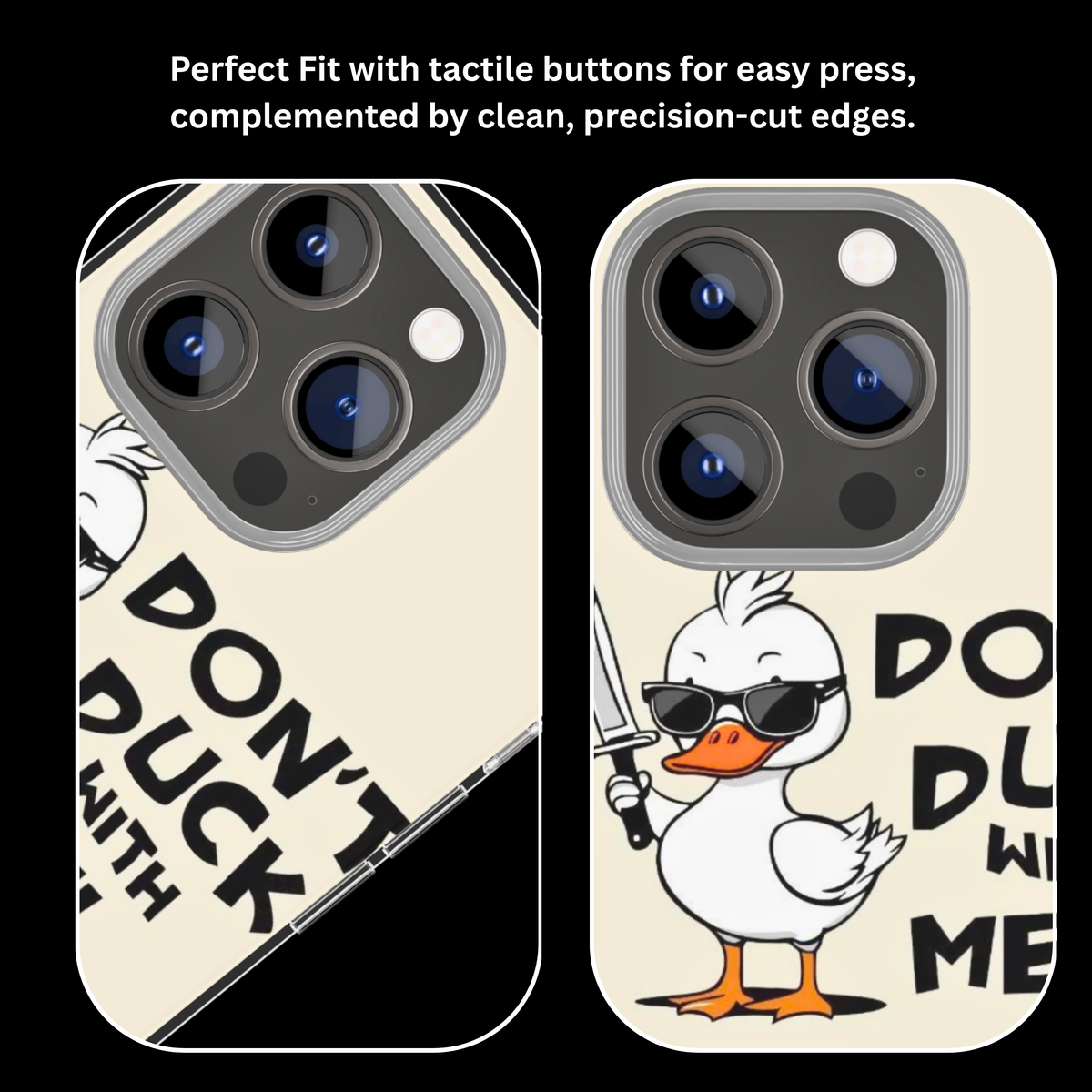 Don’t Duck With Me Glass Phone Covr