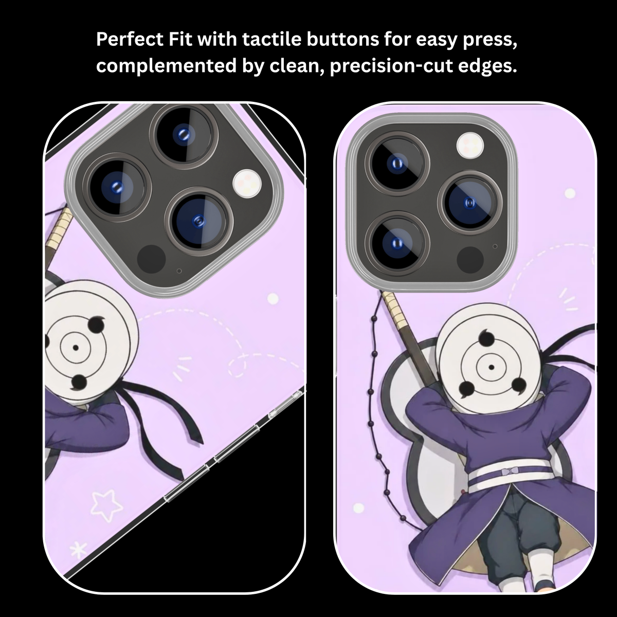 Chibi Obito Uchiha Kawaii Purple Anime Premium Glass Covr