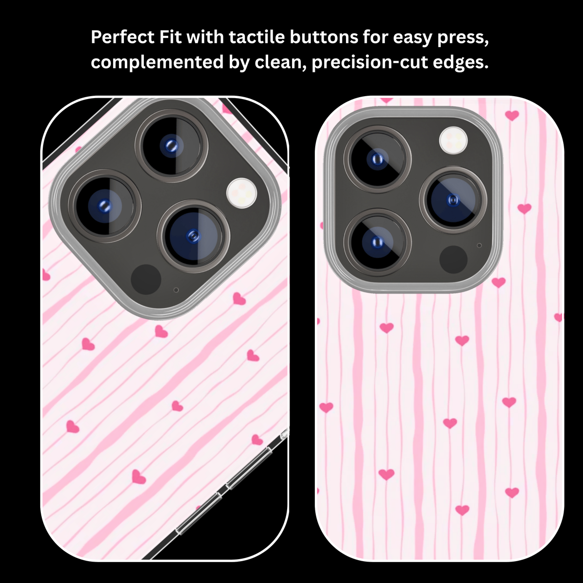 Cute Aesthetic Heart Pattern Glass Phone Covr