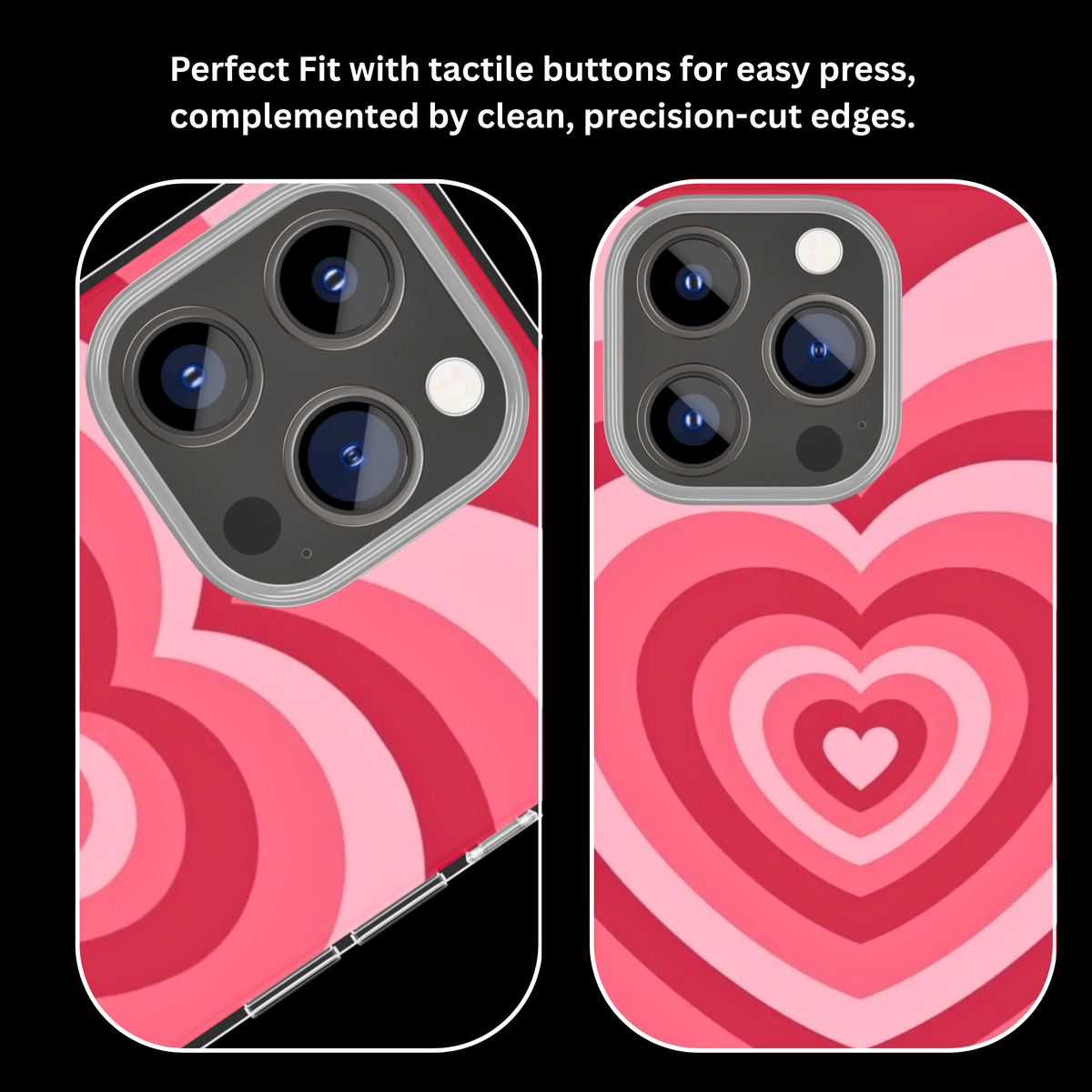 Retro Pink Heart Premium Glass Covr