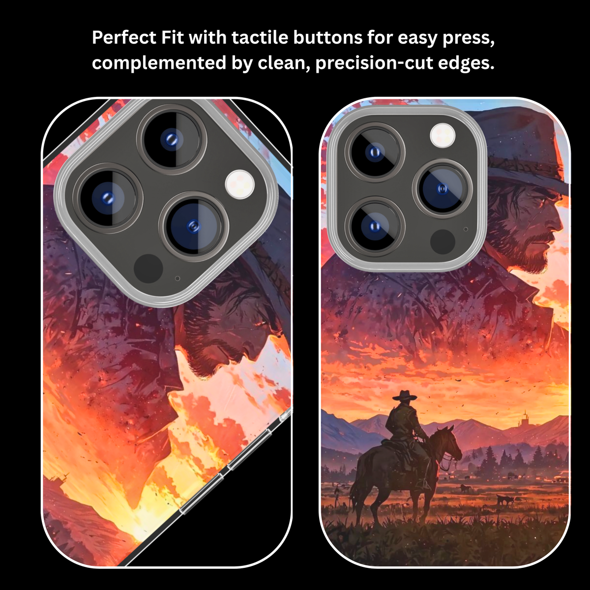 Red Dead Redemption 2 Cowboy Sunset Gaming Premium Glass Covr