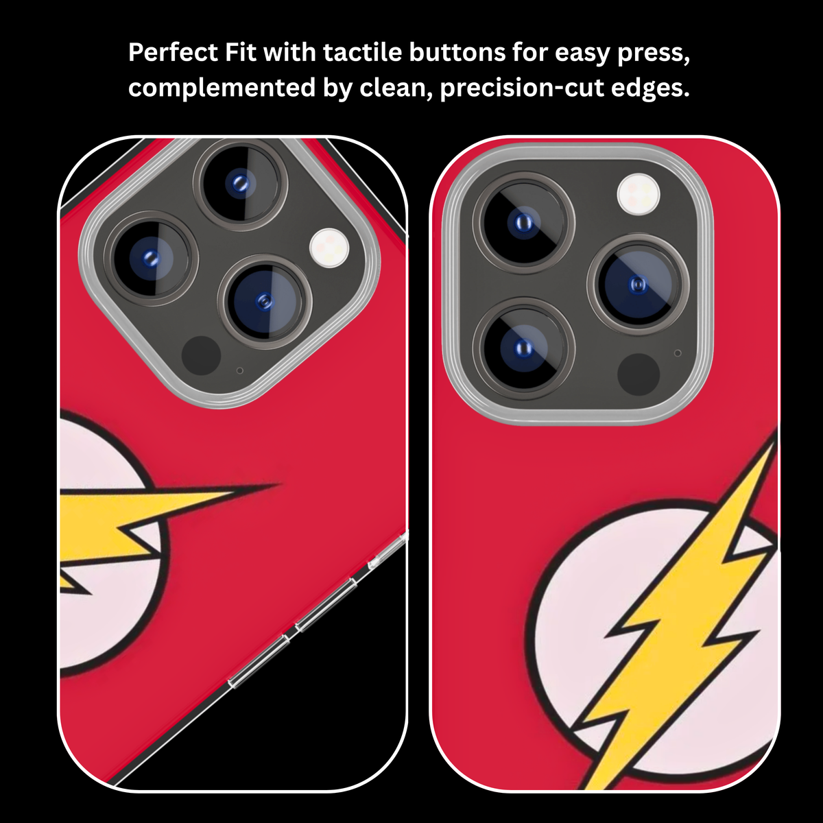 The Flash Classic Lightning Bolt Red Minimalist Superhero Premium Glass Covr