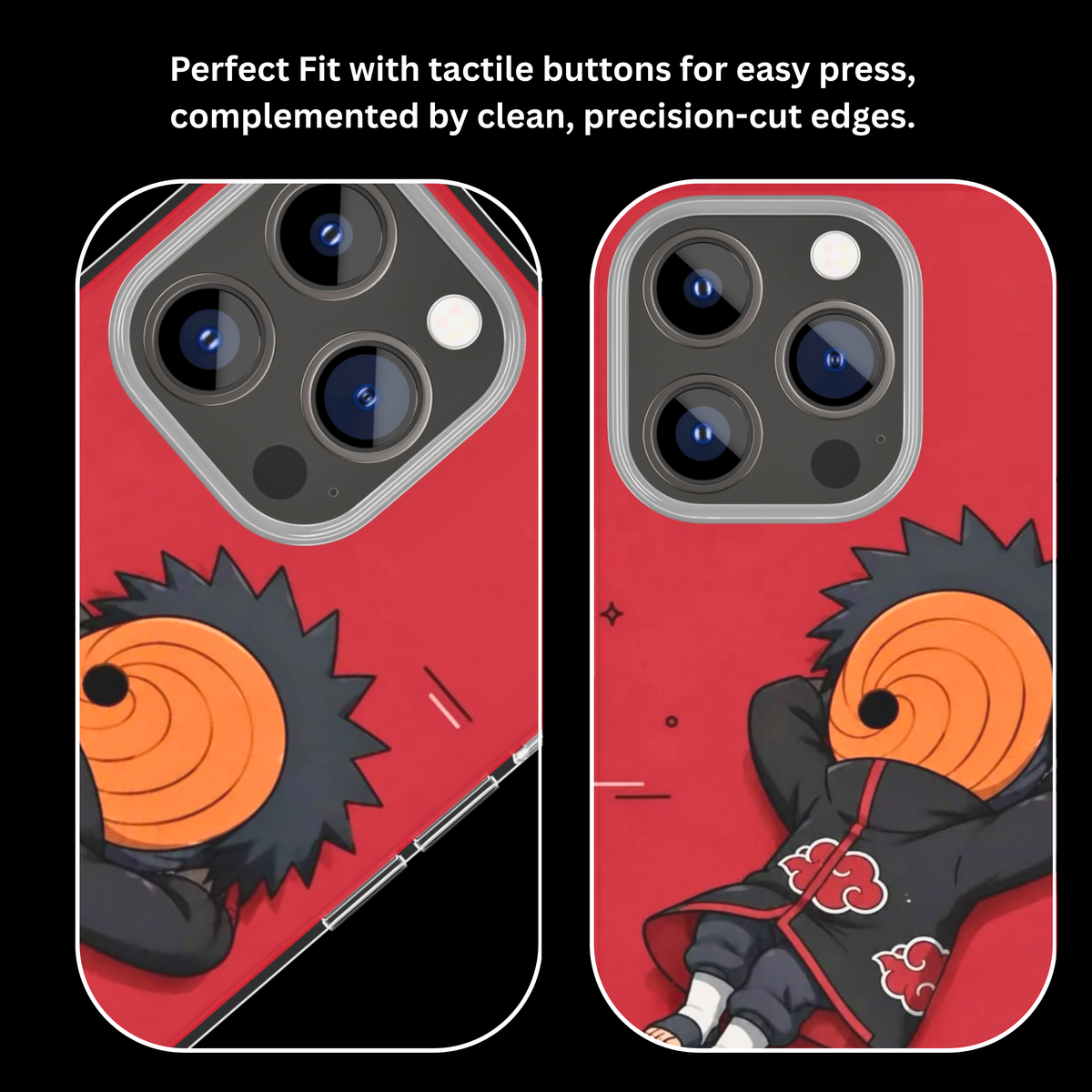 Chibi Tobi Uchiha Orange Mask Kawaii Anime Premium Glass Covr