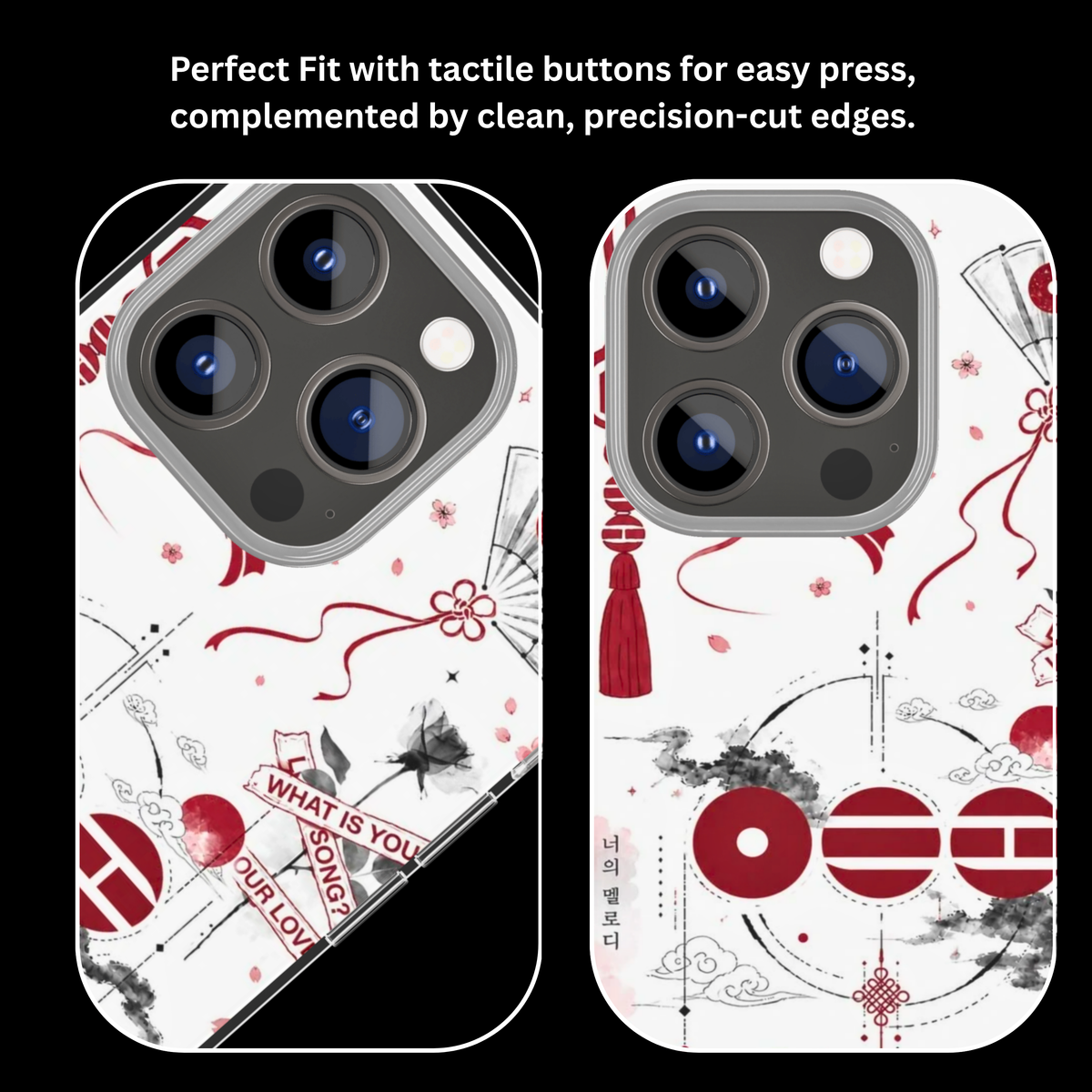 BTS Korean Aesthetic Cherry Blossom Premium Glass Covr