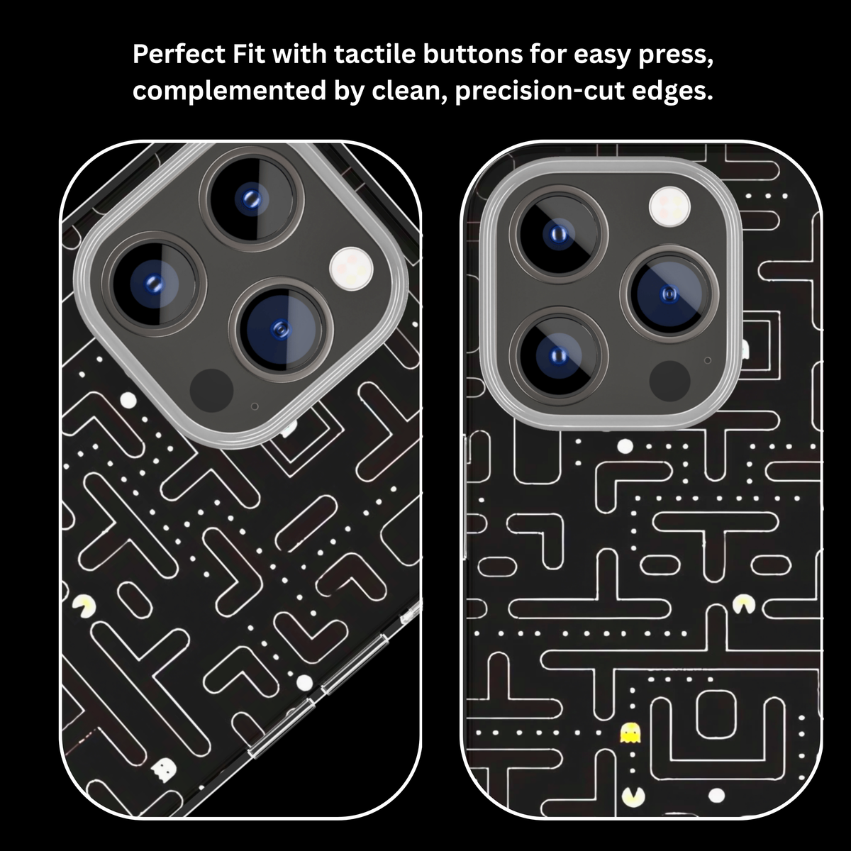 Pac-Man Maze Gaming Premium Glass Phone Covr