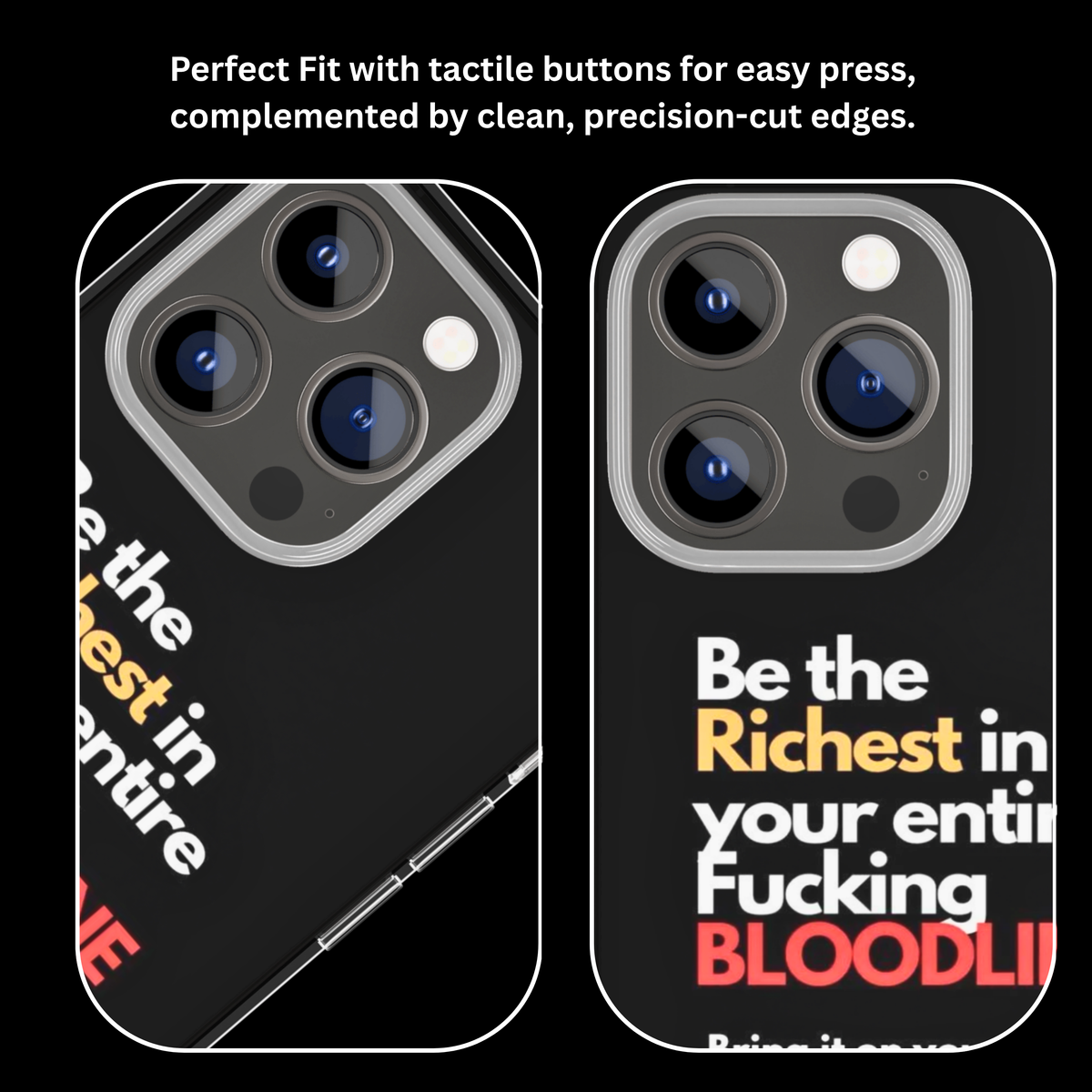 Richest Bloodline Motivation Glass Phone Covr