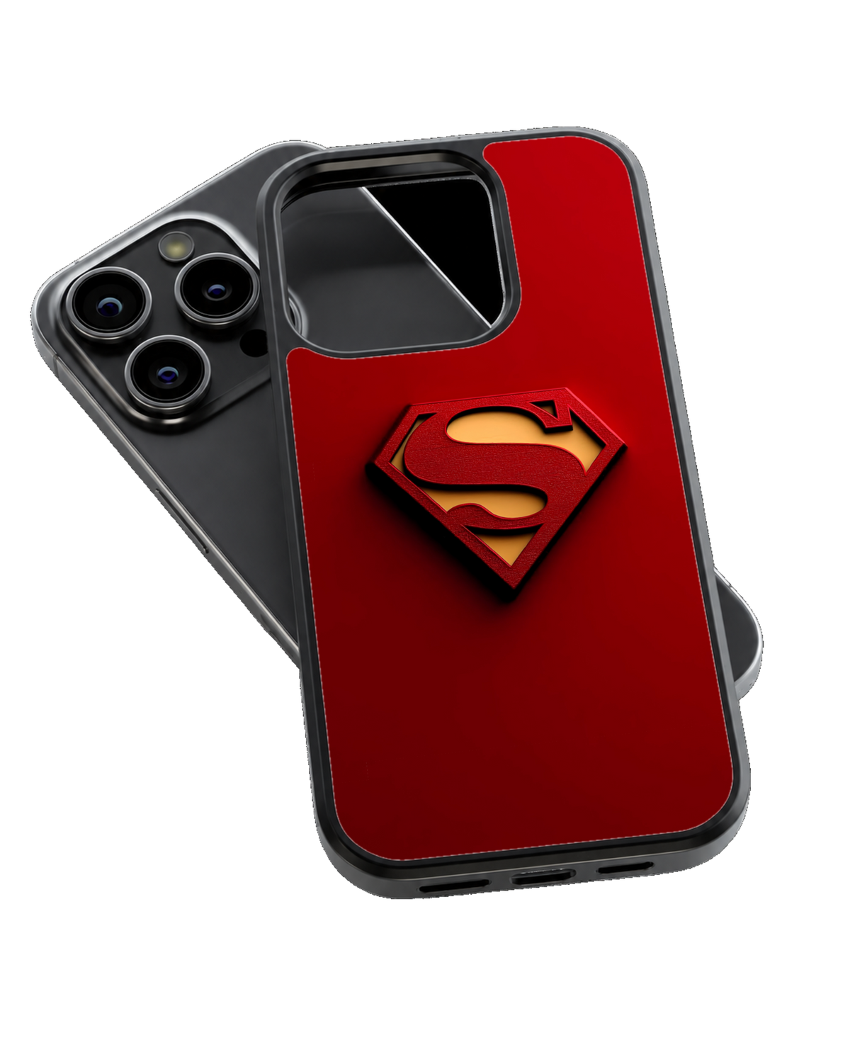 Superman Logo Aesthetic Glass Phone Covr
