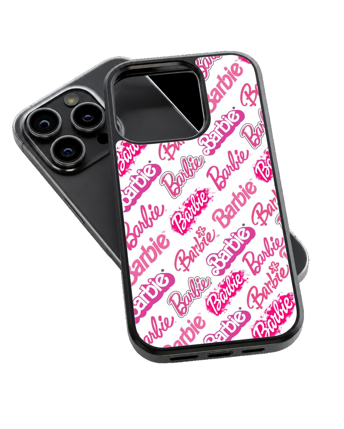 Barbie Pink Logo Pattern Girly Y2K Aesthetic Premium Glass Covr