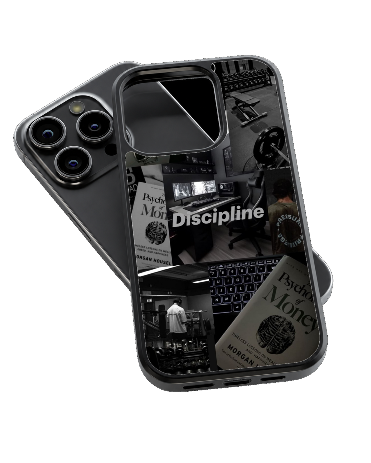 Discipline Motivation Gym & Productivity Aesthetic Premium Glass Covr