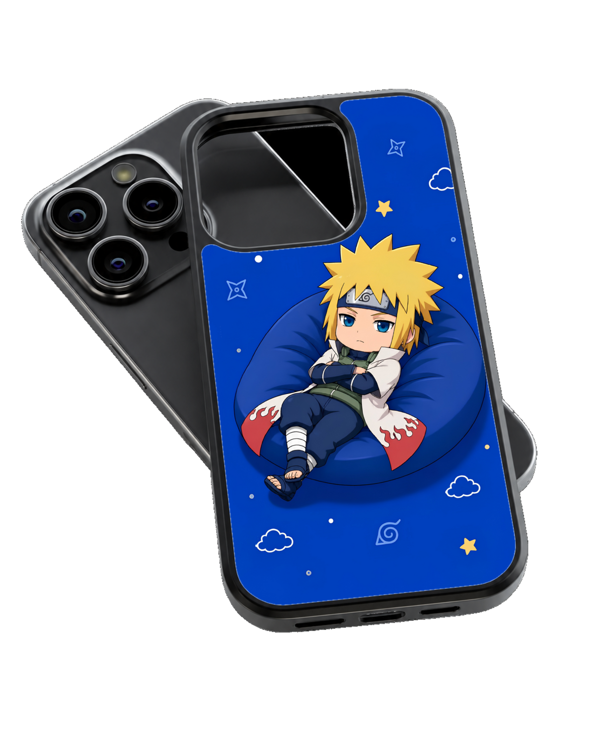 Chibi Minato Namikaze Kawaii Anime Premium Glass Covr