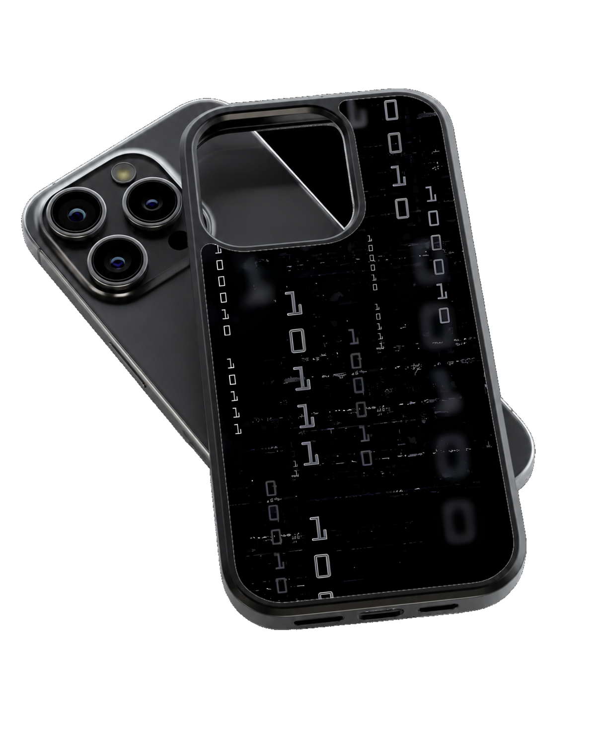 Binary Code Cyberpunk Premium Glass Phone Covr
