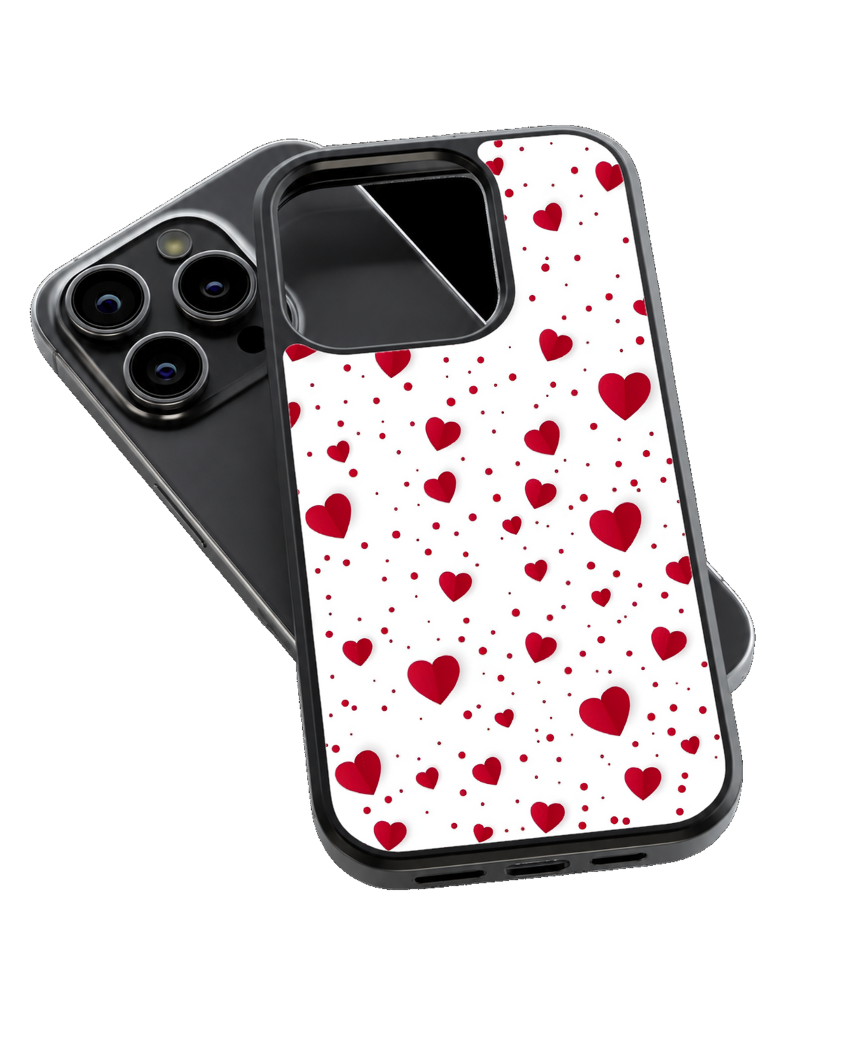 Cute Heart Pattern Aesthetic Phone Covr