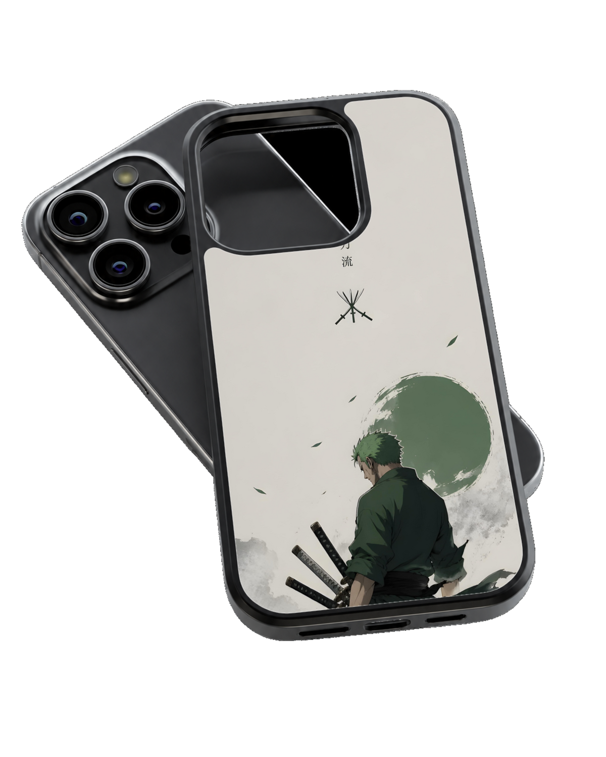Zoro One Piece Theme Glass Phone Covr