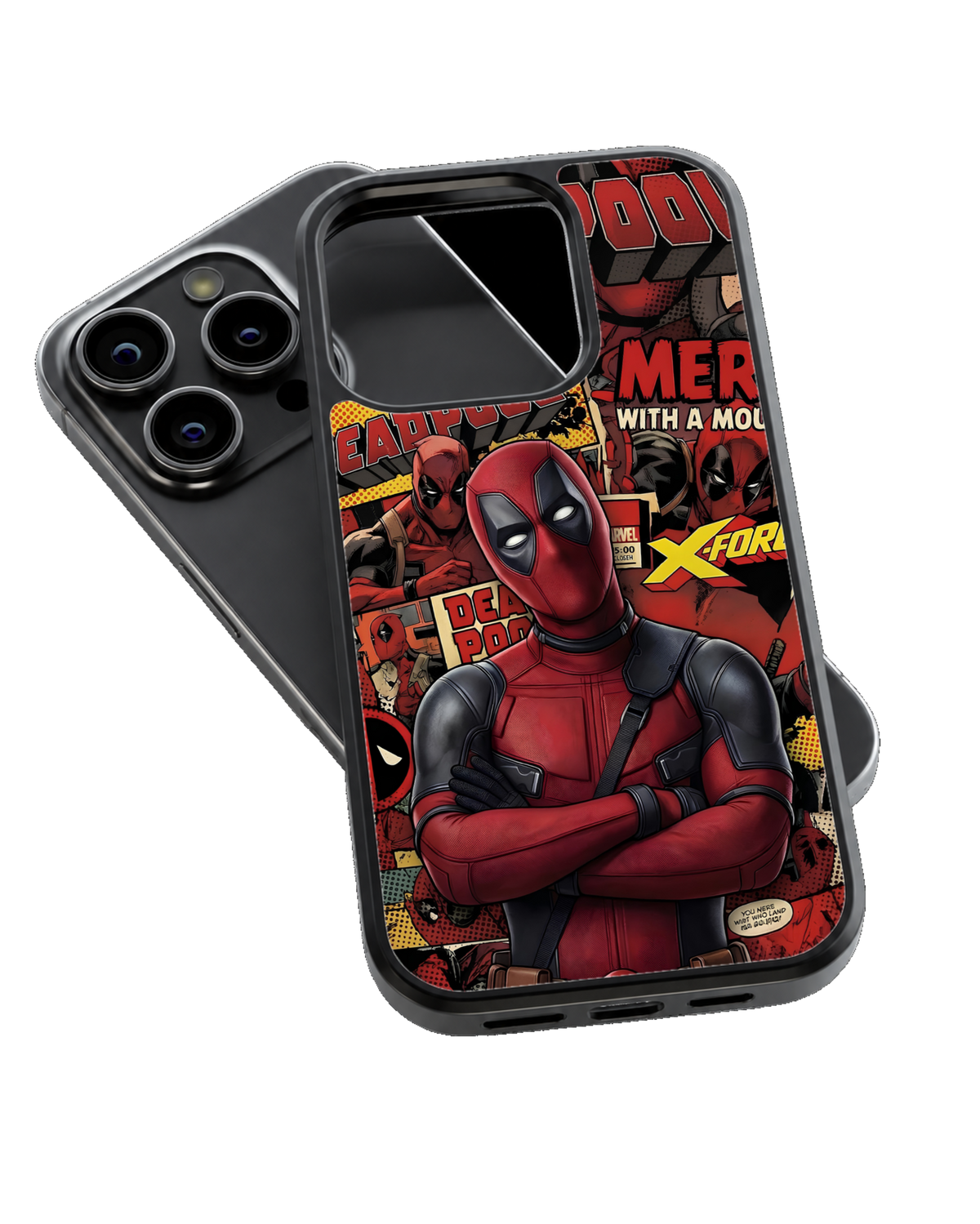 Deadpool Comic Pop Art Premium Glass Covr