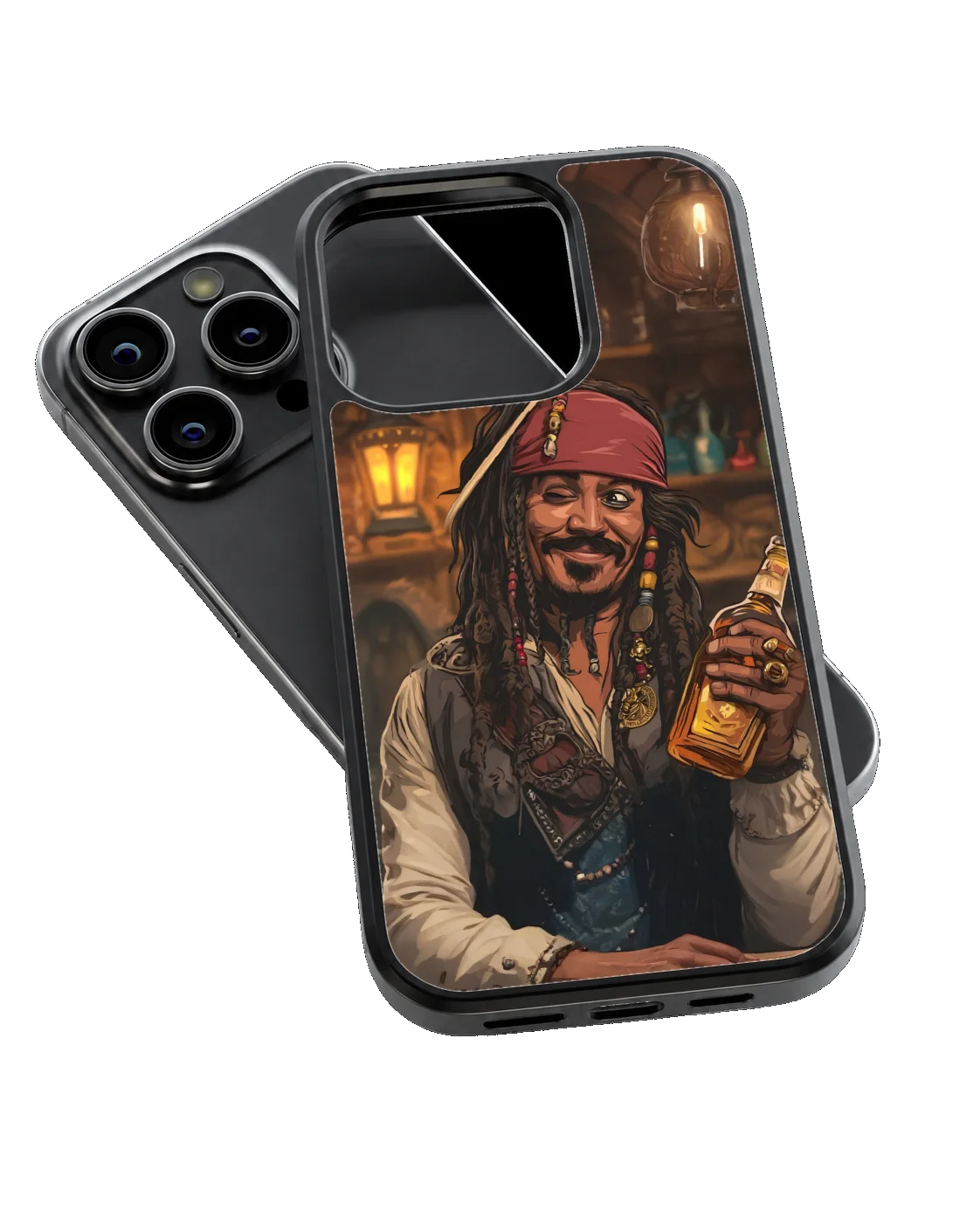 Pirates of the Caribbean Jack Sparrow Premium Glass Phone Covr