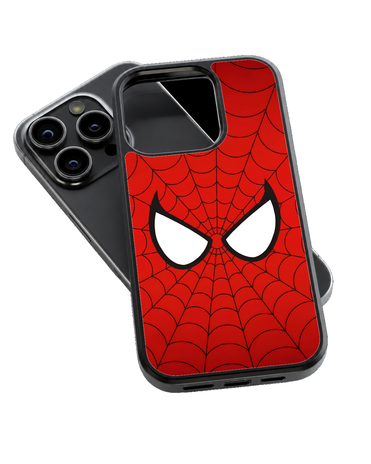 Spider-Man Web Mask Graphic Premium Glass Covr