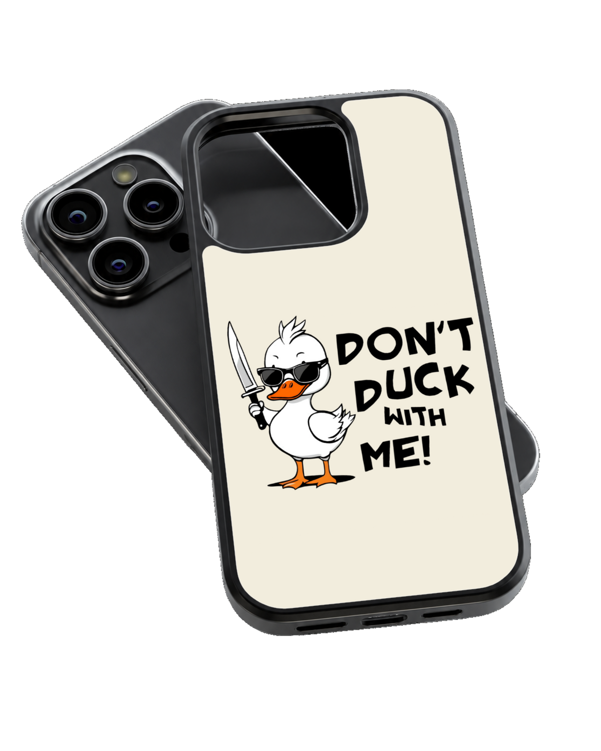 Don’t Duck With Me Glass Phone Covr