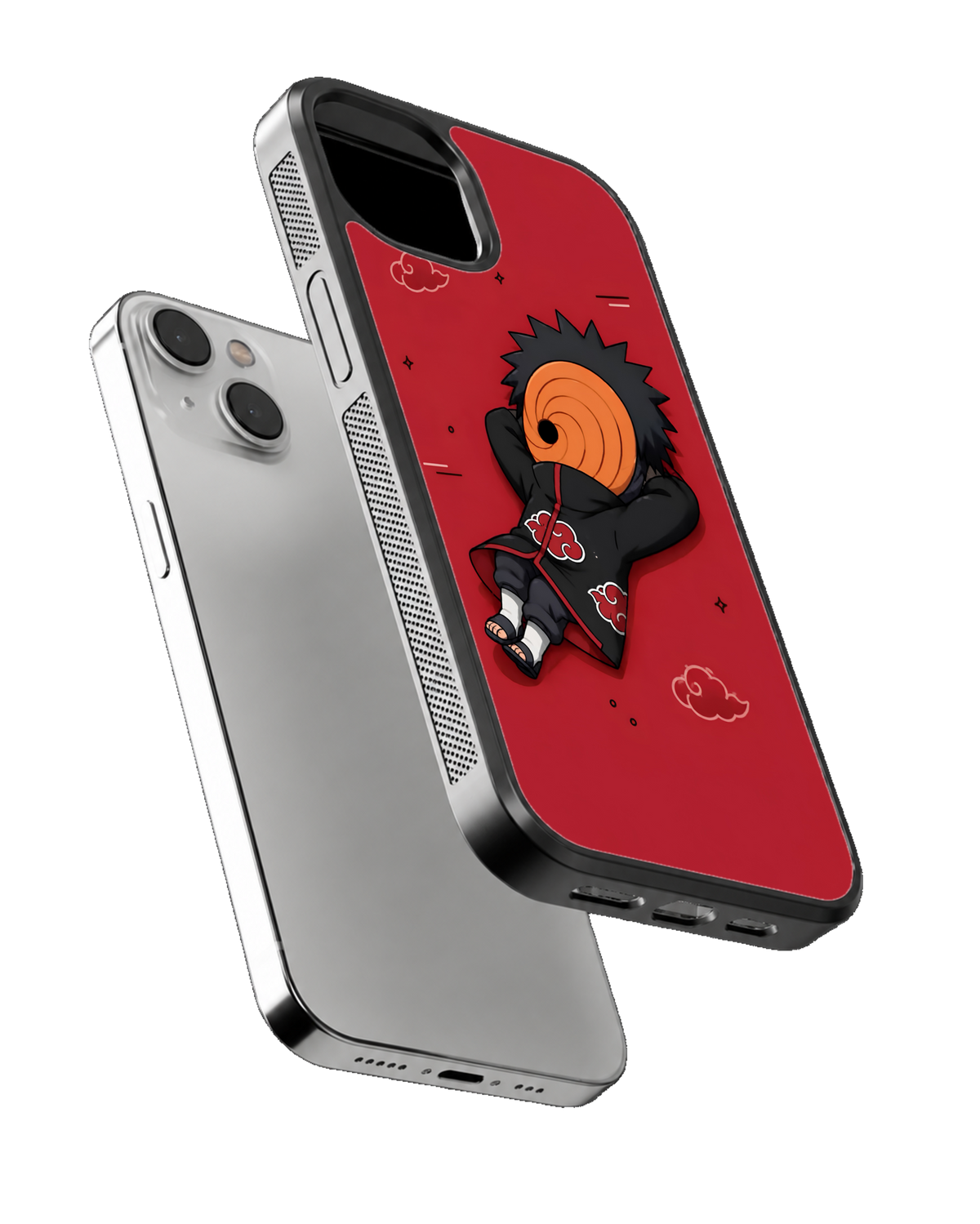 Chibi Tobi Uchiha Orange Mask Kawaii Anime Premium Glass Covr