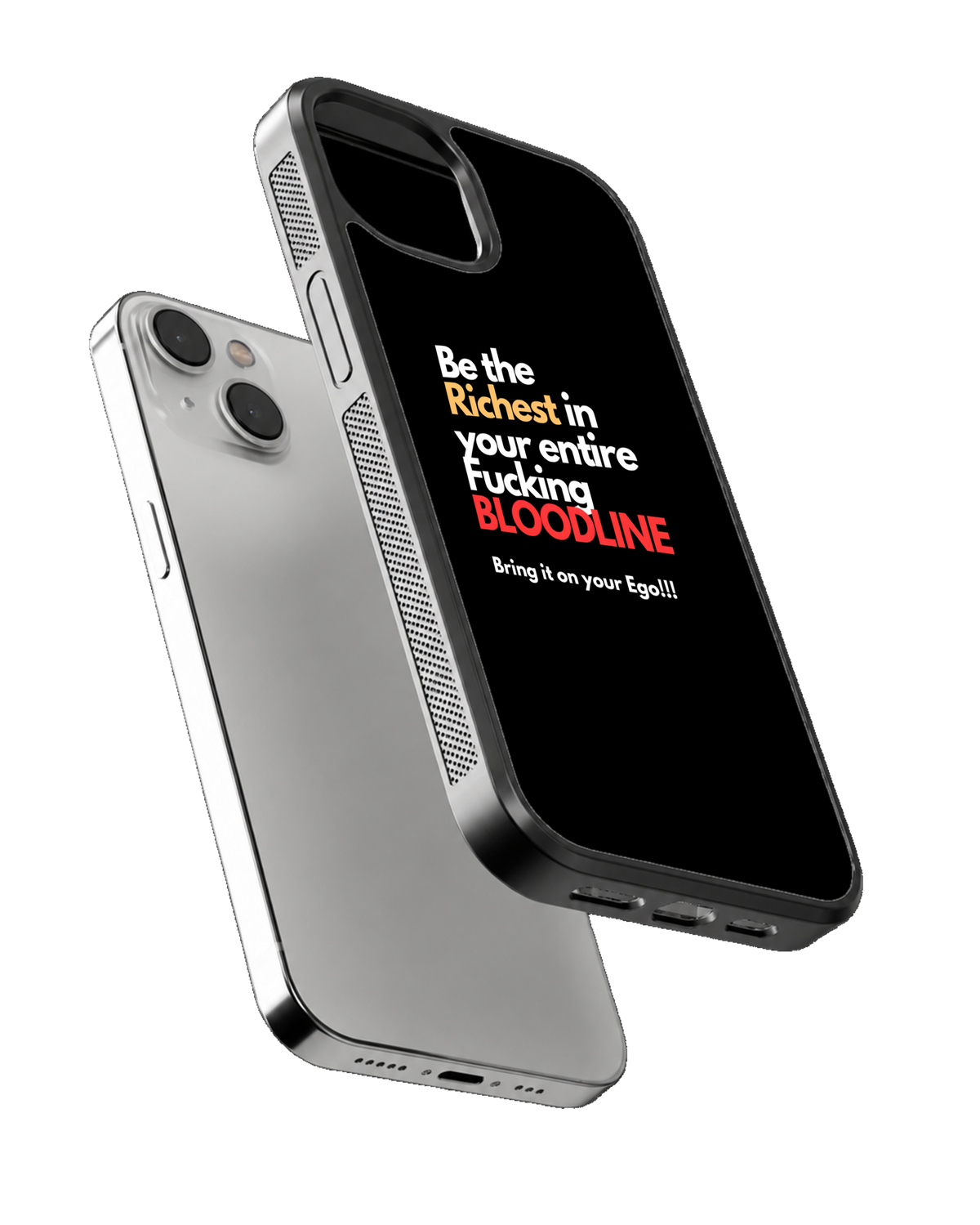 Richest Bloodline Motivation Glass Phone Covr