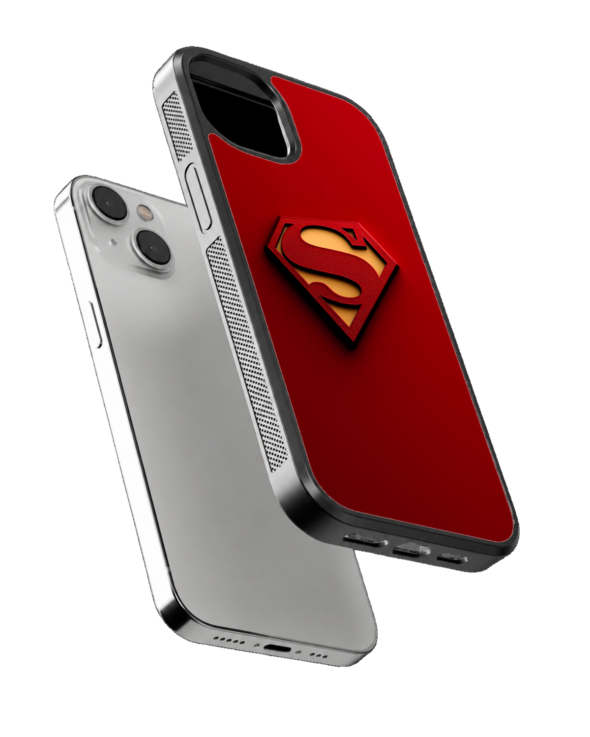 Superman Logo Aesthetic Glass Phone Covr