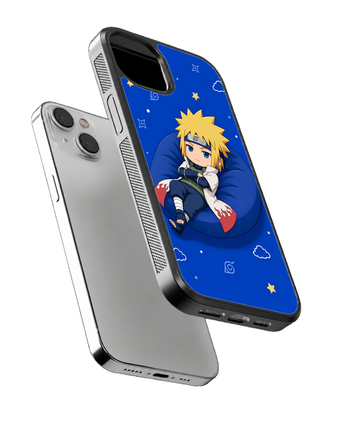 Chibi Minato Namikaze Kawaii Anime Premium Glass Covr
