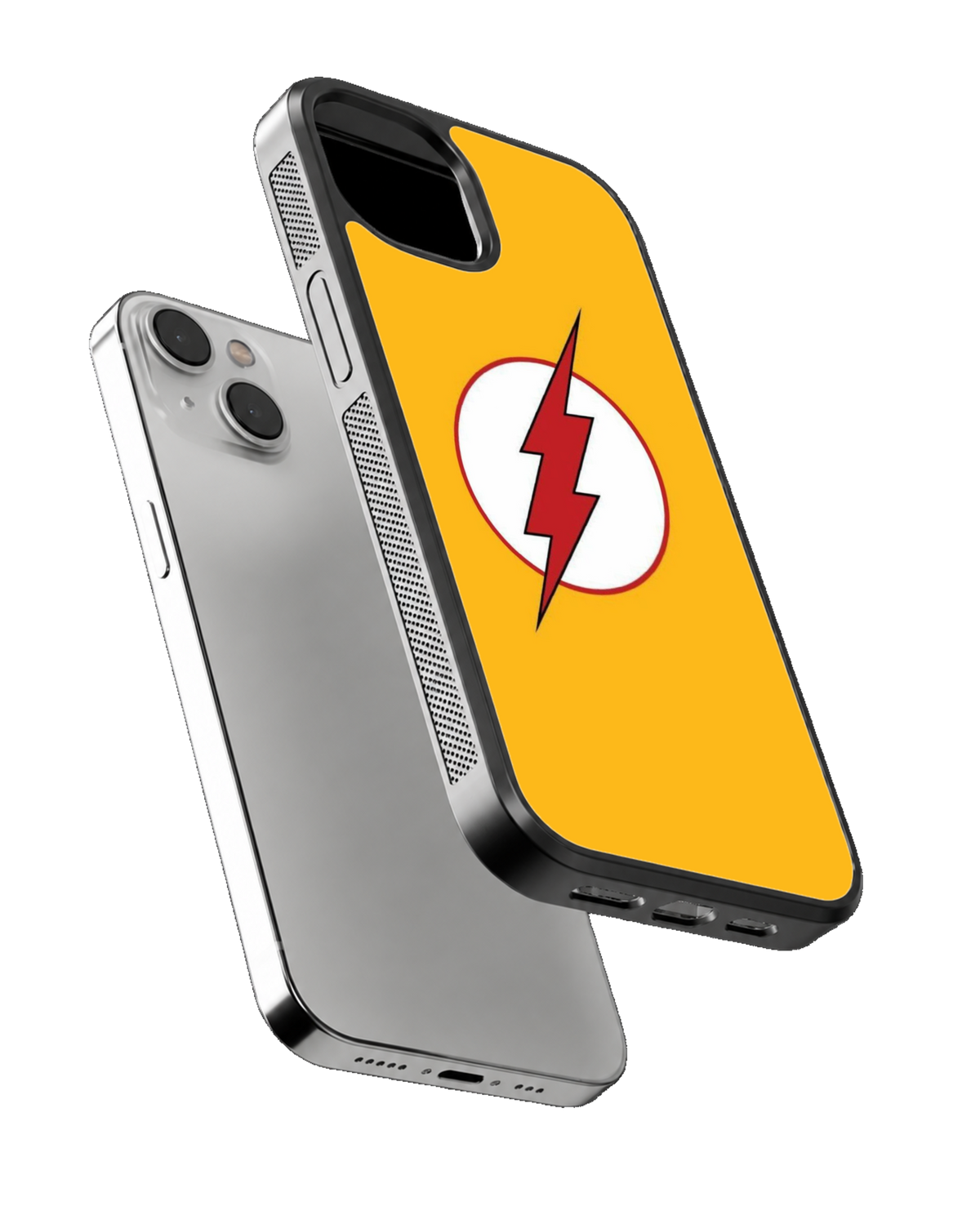 The Reverse Flash Lightning Bolt Yellow Minimalist Superhero Premium Glass Covr