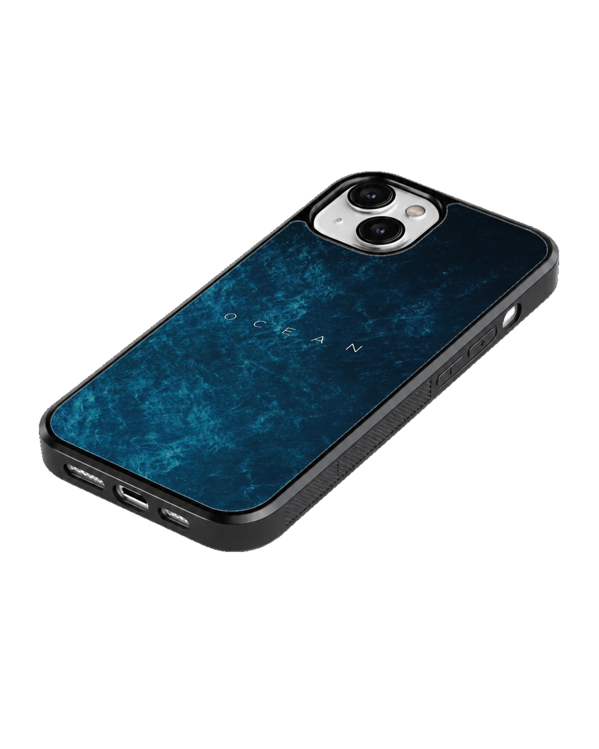 Deep Blue Ocean Waves Minimalist Aesthetic Premium Glass Covr