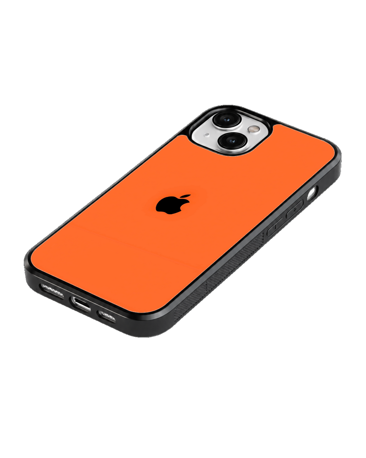 Orange Bite โ Minimalist Orange Premium Glass Phone Covr