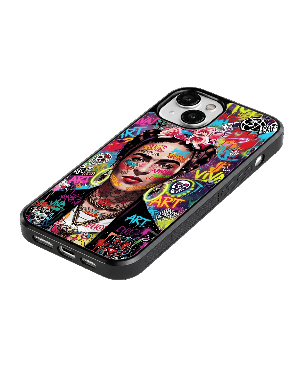 Graffiti Girl Aesthetic Glass Phone Covr