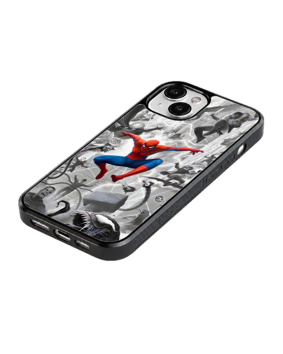 Spider-Man & Venom Aesthetic Glass Phone Covr