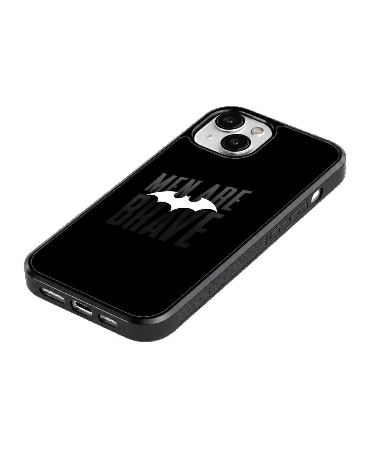 Batman Men Are Brave Minimalist Aesthetic Glass Phone Covr