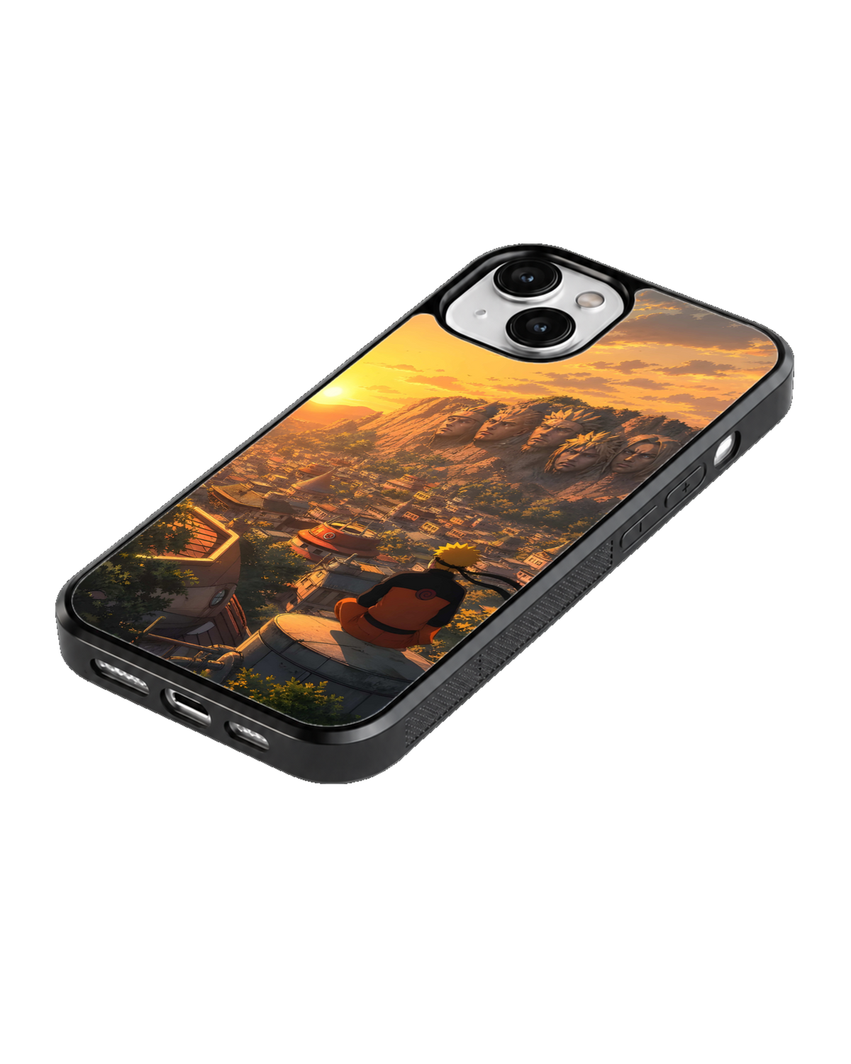 Naruto Hokage Wall Theme Glass Phone Covr