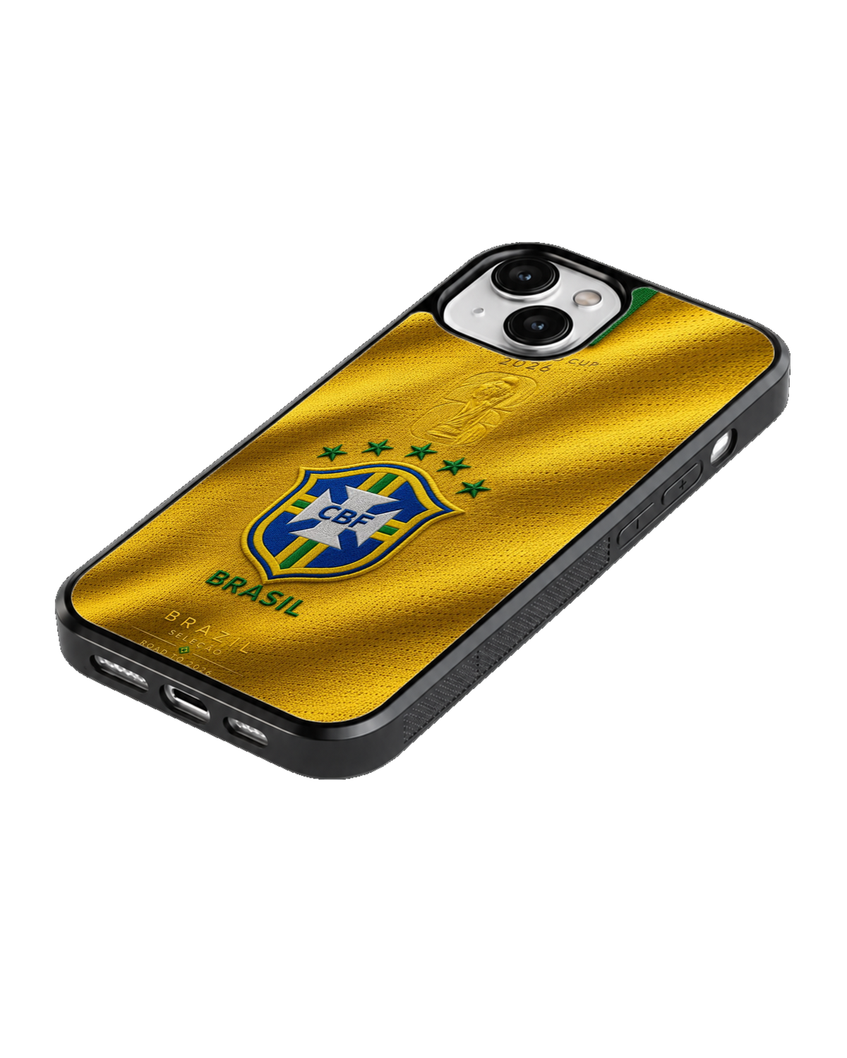 Brazil Football National Team Yellow Jersey Heritage Premium Glass Covr