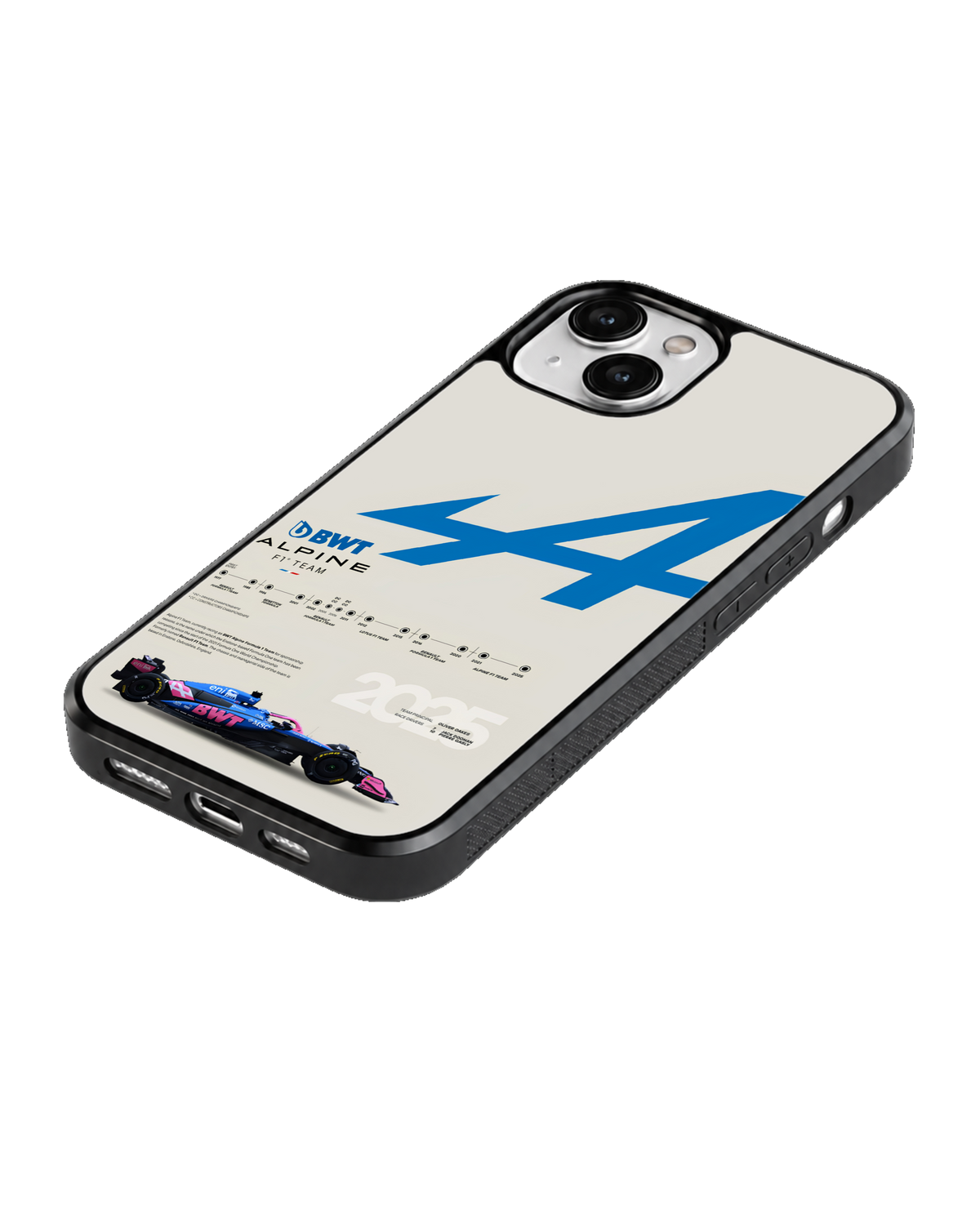 Alpine F1 Racing Aesthetic Premium Glass Phone Covr