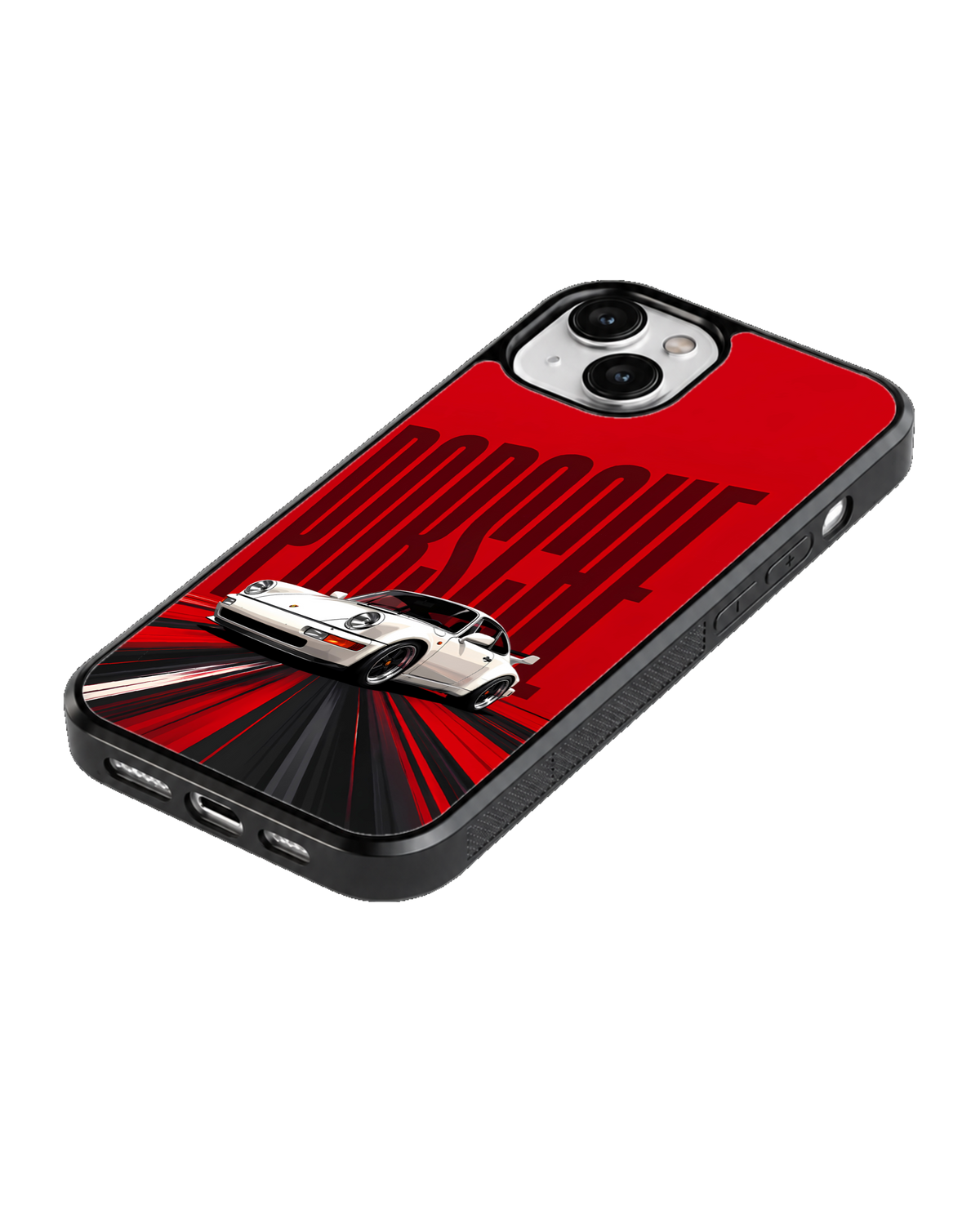 Red Porsche 911 Classic Sports Car Racing Aesthetic Premium Glass Covr