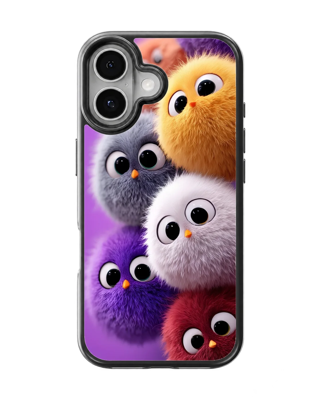 Cute Fluffy Bird Premium Glass Phone Covr