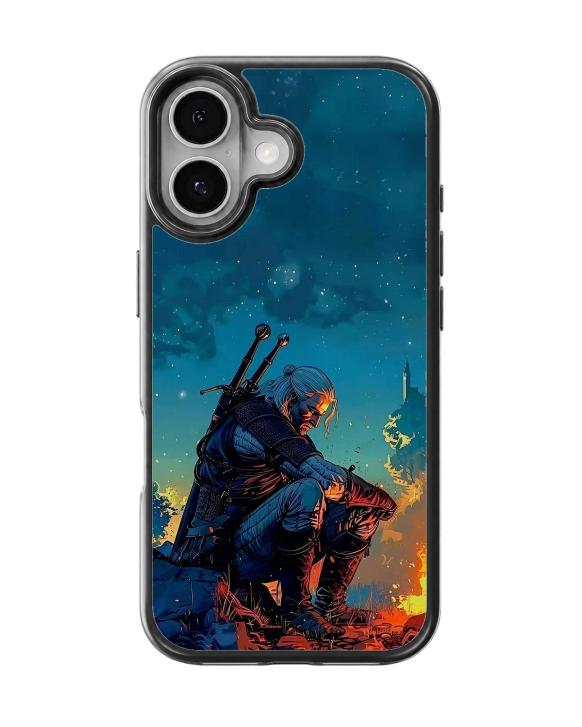 The Witcher Geralt of Rivia Dark Fantasy Warrior Premium Glass Covr