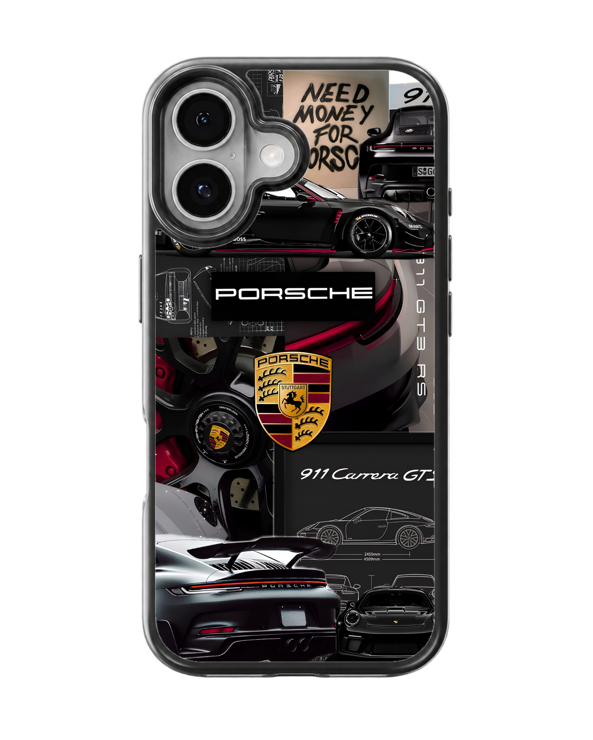 Porsche Racing Aesthetic Premium Glass Phone Covr
