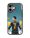 Portugal Number 7 Football Legend Anime Style Premium Glass Covr