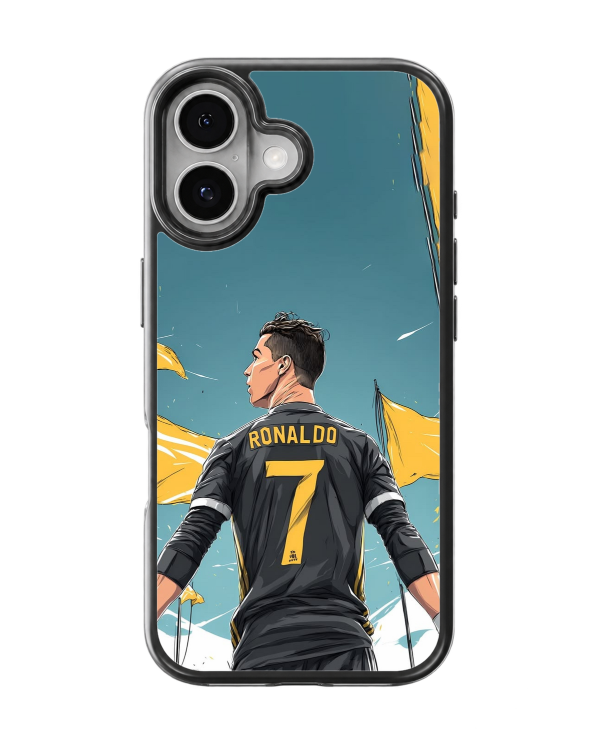 Portugal Number 7 Football Legend Anime Style Premium Glass Covr