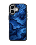 Blue Marble Swirl Abstract Aesthetic Premium Glass Covr