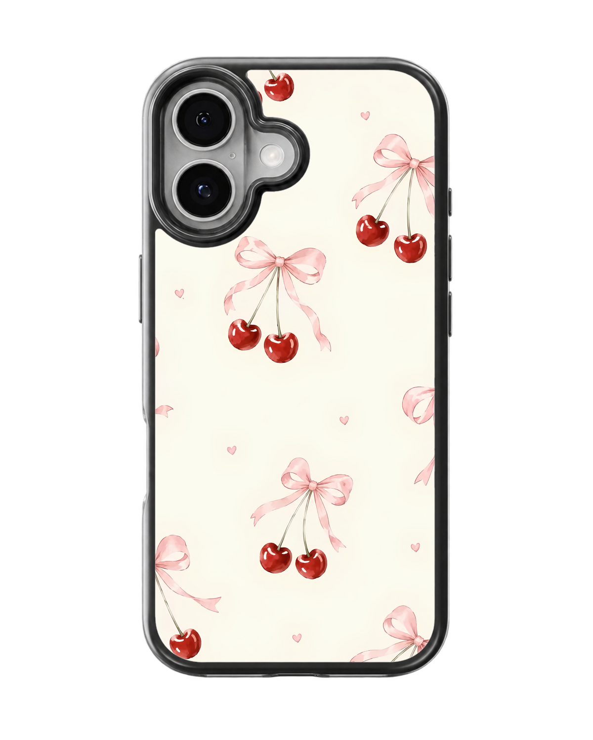 Cherry Bow Aesthetic Premium Glass Covr